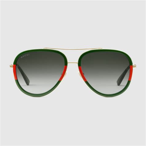 gucci zonnebril piloot|Aviator Sunglasses for Women .